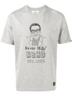 Neighborhood 'never Mind' Printed T-shirt, Men's, Size: Xl, Grey, Cotton