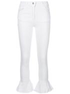 Forte Couture Trumpet Hem Skinny Jeans - White