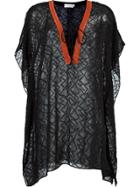 Brigitte Sheer Beach Dress - Black