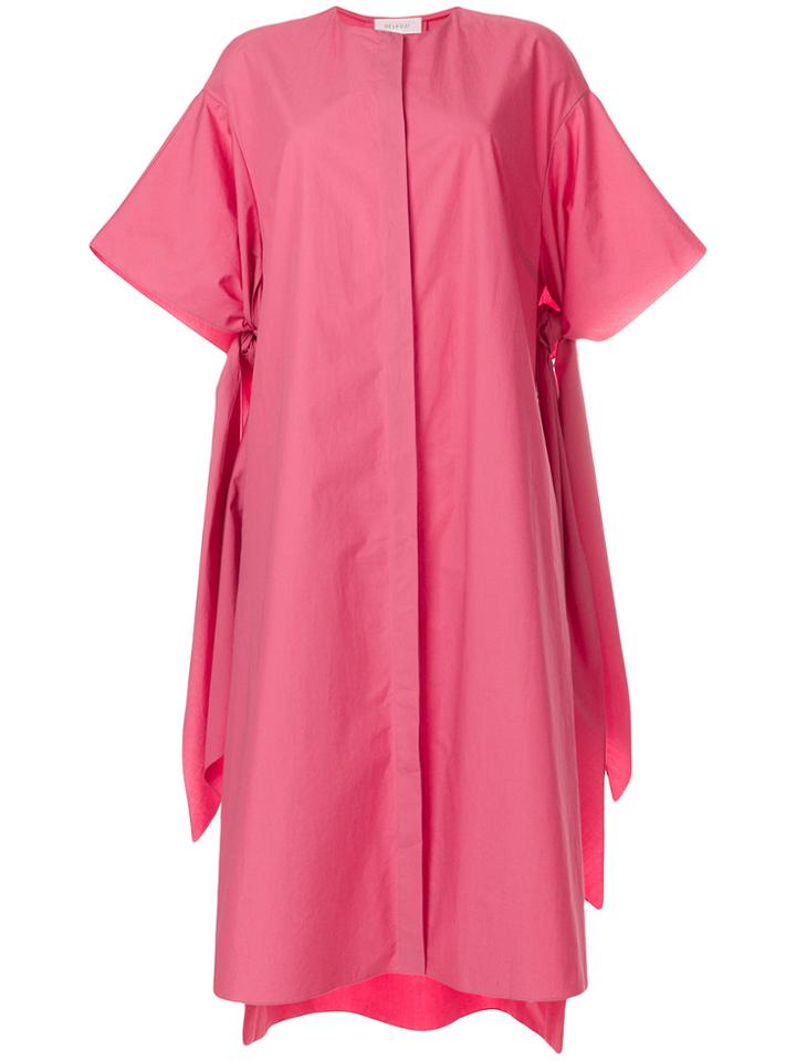 Delpozo Poplin Tunic Dress - Pink & Purple