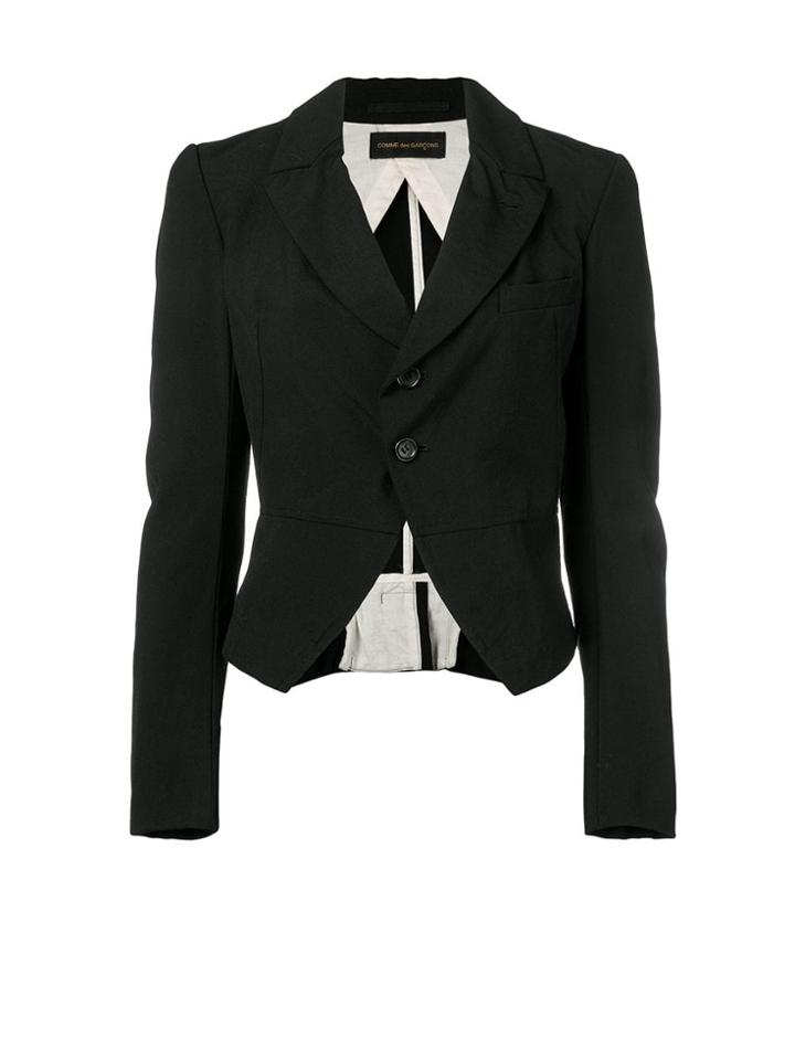 Comme Des Garçons Vintage 2004's Cropped Blazer - Black