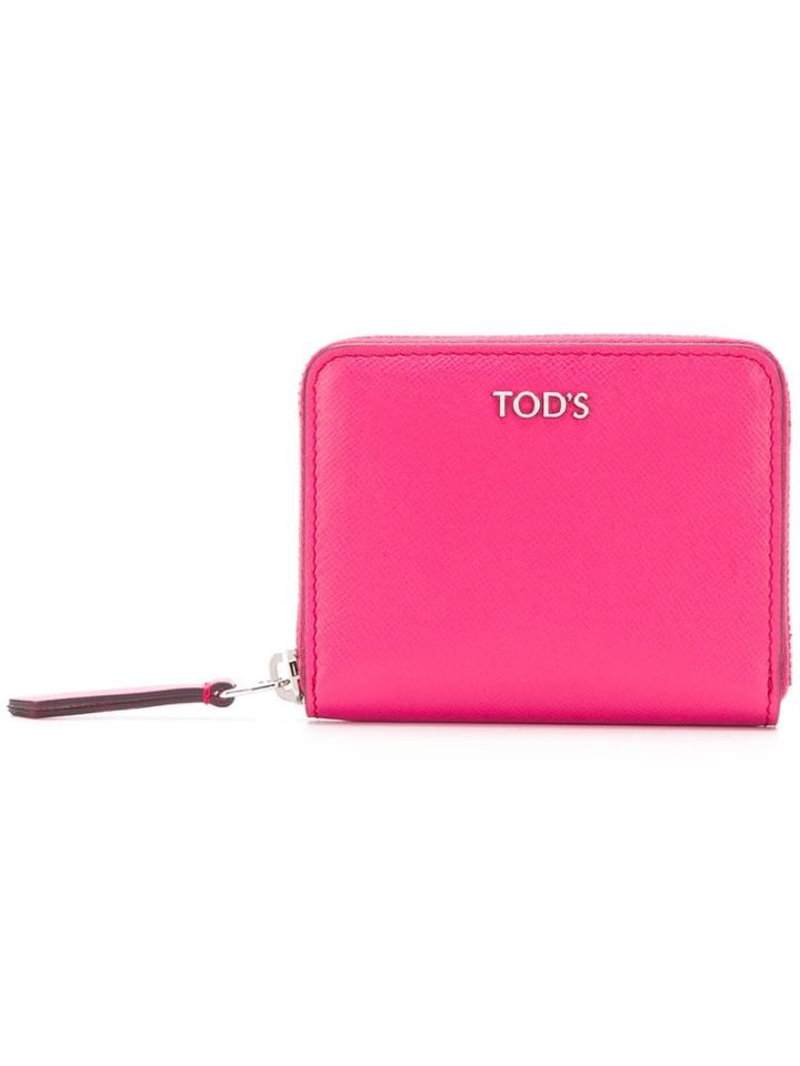 Tod's Logo Plaque Wallet - Pink