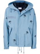 As65 Palm Embroidered Parka - Blue