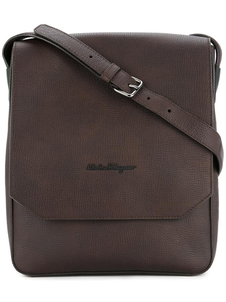 Salvatore Ferragamo Vintage Logo Crossbody Bag - Brown