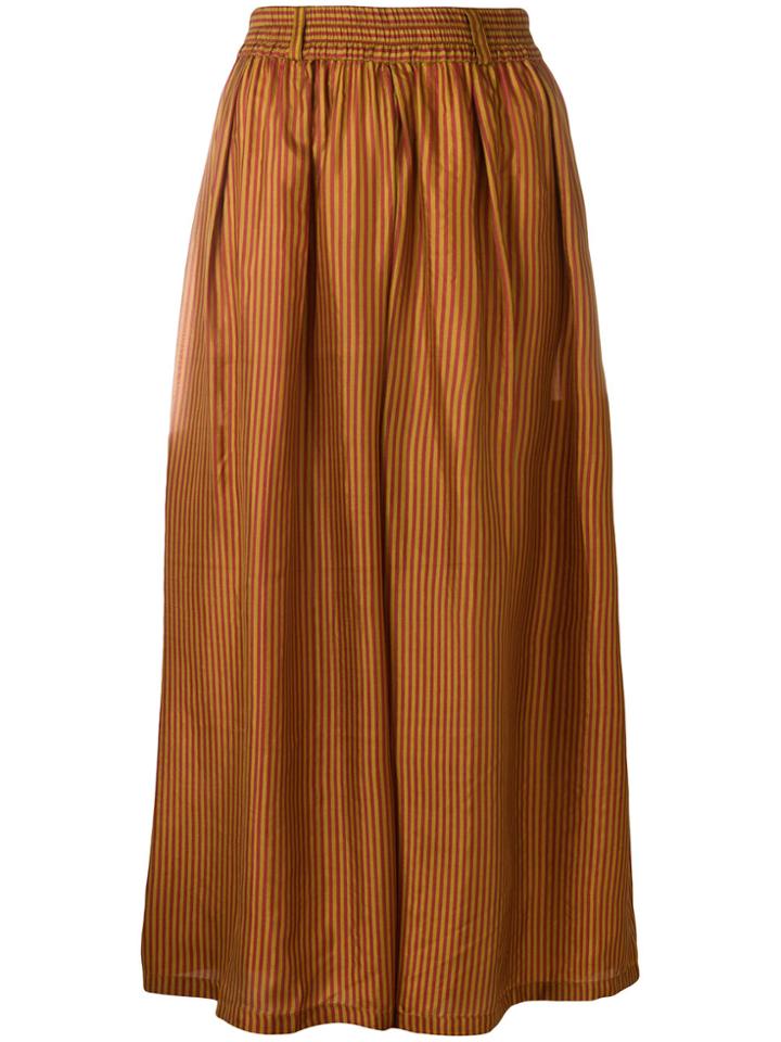 Mes Demoiselles Striped Palazzo Pants - Yellow & Orange