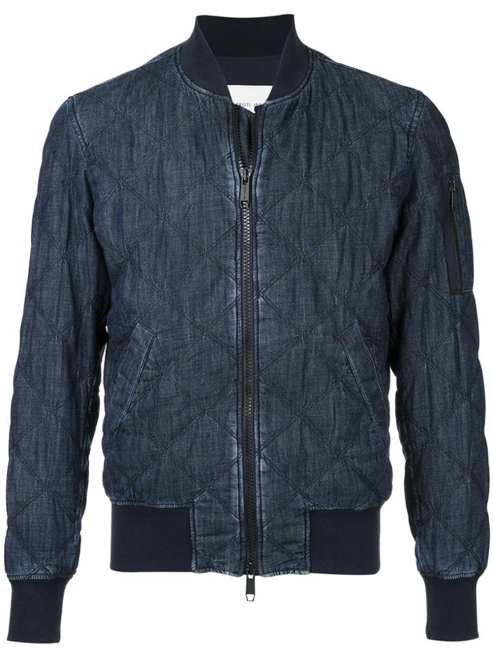 Cerruti 1881 Zipped Bomber Jacket - Blue