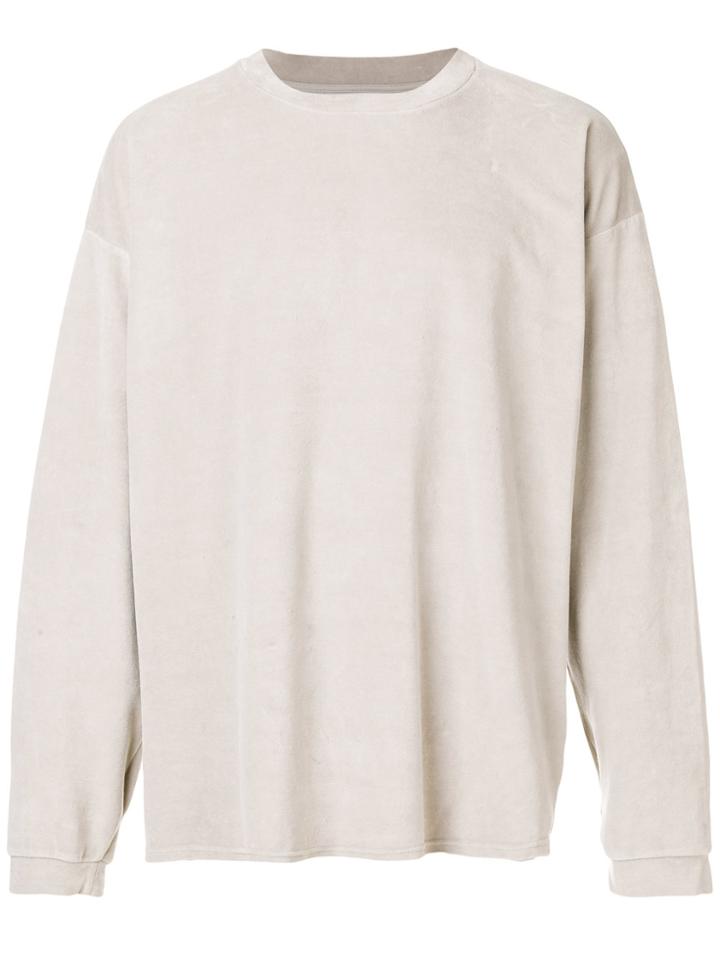 Paura Velour Jumper - Grey