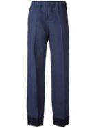 F.r.s For Restless Sleepers Straight Tailored Trousers - Blue
