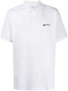 Burberry Logo Printed Polo Shirt - White