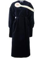 Jacquemus Button Detail Robe Coat, Women's, Size: 36, Blue, Cotton/acetate/polyester