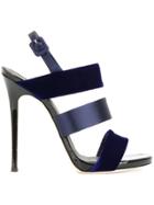 Giuseppe Zanotti Design Triple Strap Sandals - Blue
