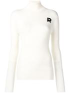 Rochas Logo Turtleneck Sweater - White