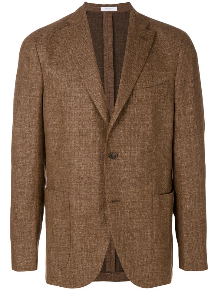 Boglioli Classic Single-breasted Blazer - Brown
