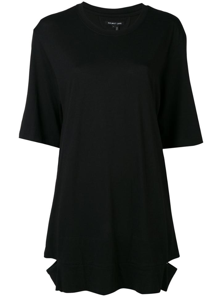 Helmut Lang Oversized Slit Detail T-shirt - Black