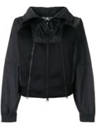 Adidas By Stella Mccartney Scuba-panelled Shell Jacket - Black