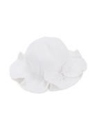 Familiar - Embroidered Hat - Kids - Cotton - 50 Cm, White
