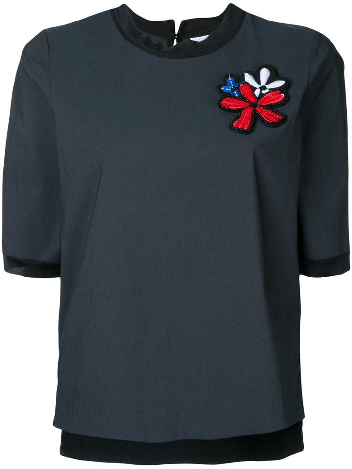 Lydia L. - Avery Boxy Top - Women - Cotton/polyester/polyurethane - 42, Grey, Cotton/polyester/polyurethane