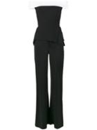 Roland Mouret Danielson Off-shoulder Jumpsuit, Women's, Size: 6, Black, Viscose/acetate/spandex/elastane/spandex/elastane