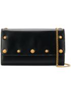 Versace Medusa Button Clutch - Black