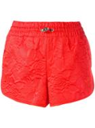 Adidas Originals Floral Embossed Shorts, Women's, Size: 38, Red