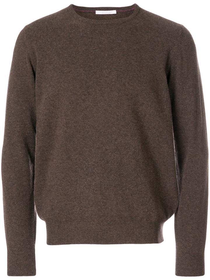 Cenere Gb Crew Neck Sweater - Brown