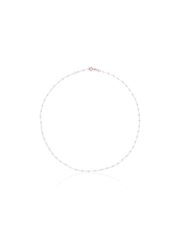 Gigi Clozeau Purple Classic 16 Inch Rose Gold And Resin Necklace -
