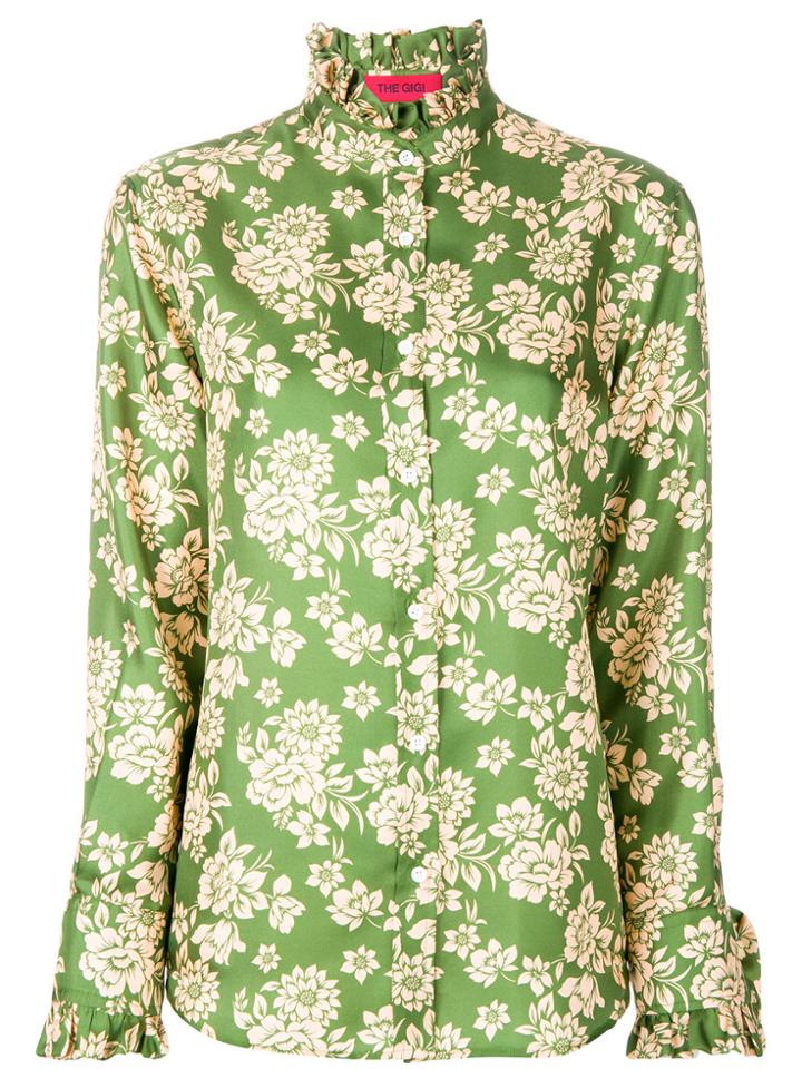 The Gigi Floral Print Shirt - Green