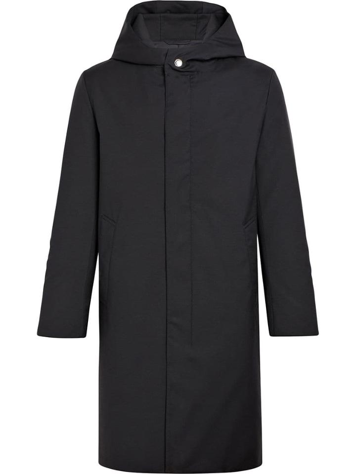 Mackintosh Black Storm System Wool Thindown Hooded Coat Gm-007/td
