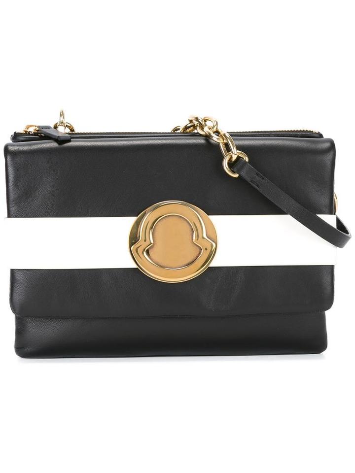 Moncler Monochrome Crossbody Bag, Women's, Black, Calf Leather