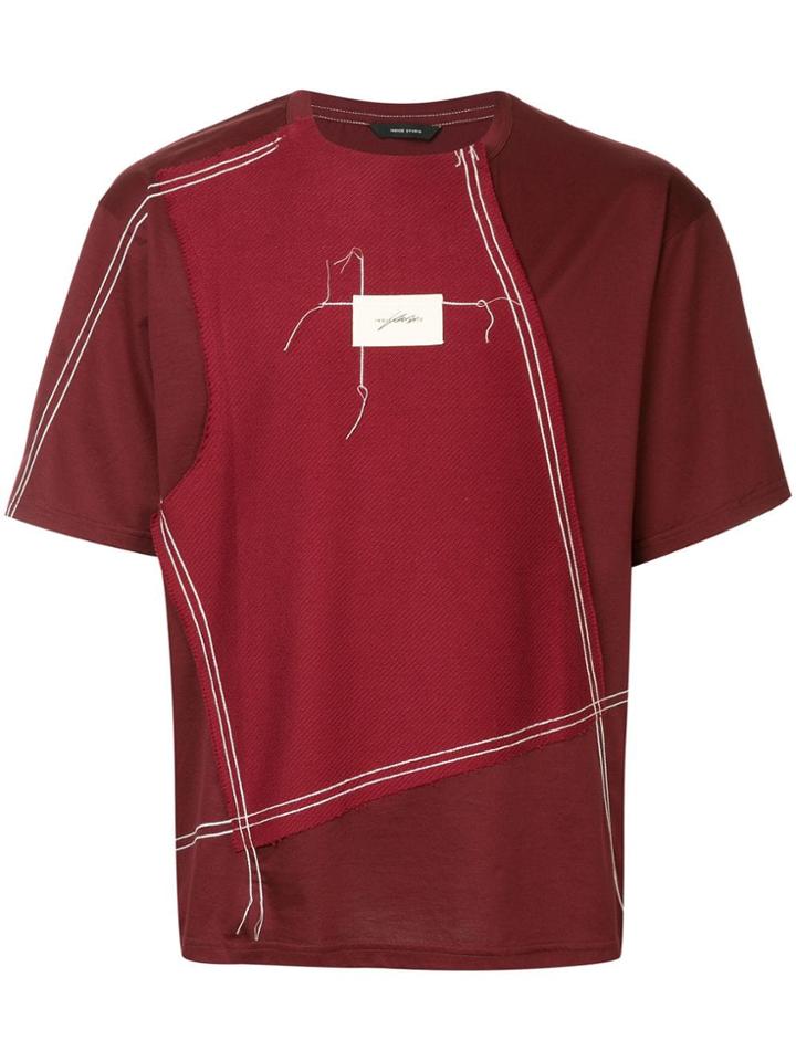 Indice Studio Stitching Details T-shirt - Red