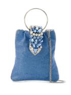 Gedebe Crystal Embellished Tote - Blue