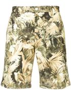 Etro Leaf Print Shorts - Green