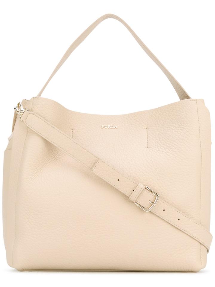 Furla - 'capriccio' Hobo Bag - Women - Leather - One Size, Nude/neutrals, Leather