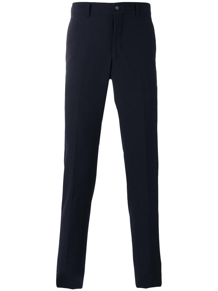Classic Chinos - Men - Cupro/wool - Xl, Blue, Cupro/wool, Comme Des Garçons Homme Plus