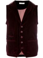 Al Duca D'aosta 1902 Velvet Waistcoat - Pink & Purple