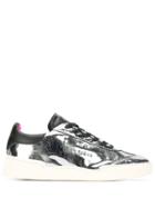 Ghoud Metallic Lace-up Sneakers - Silver