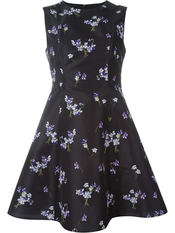 Red Valentino Side Tie Flared Dress