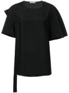 Krizia Back-print Blouse - Black