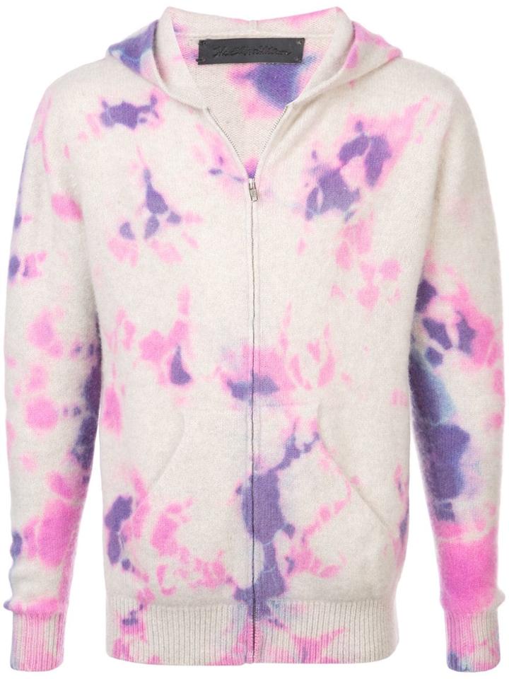 The Elder Statesman Striped Knit Cardigan - Grey