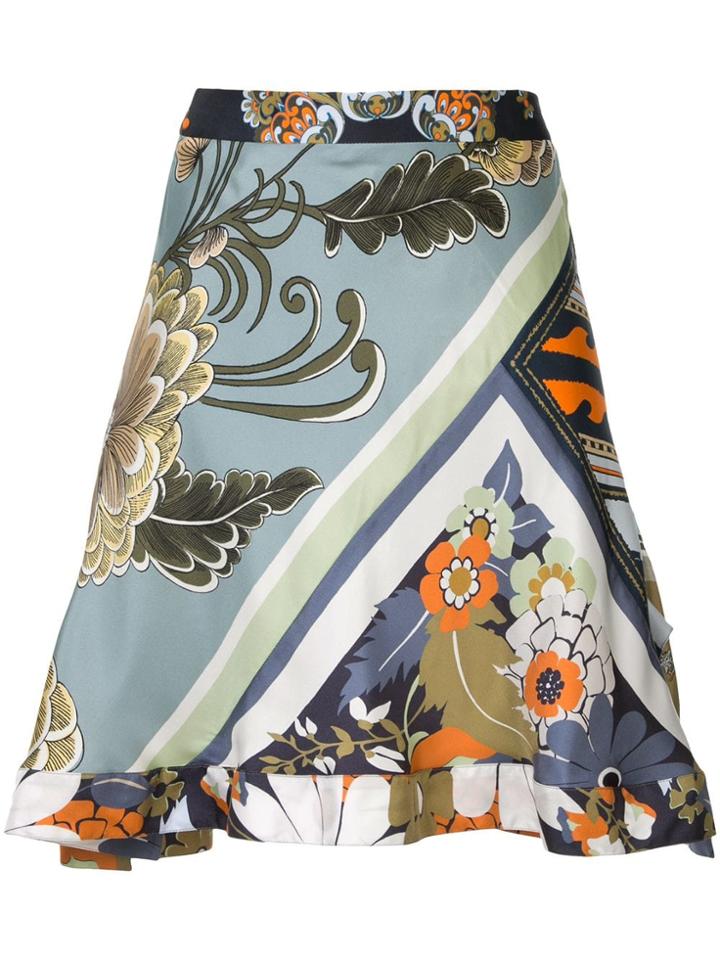 Chloé Patchwork Print Skirt - Multicolour