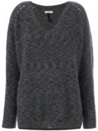 Humanoid V-neck Sweater - Grey