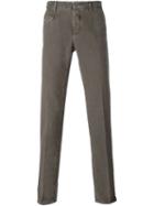 Incotex Slim Fit Trousers, Men's, Size: 31, Grey, Cotton/spandex/elastane