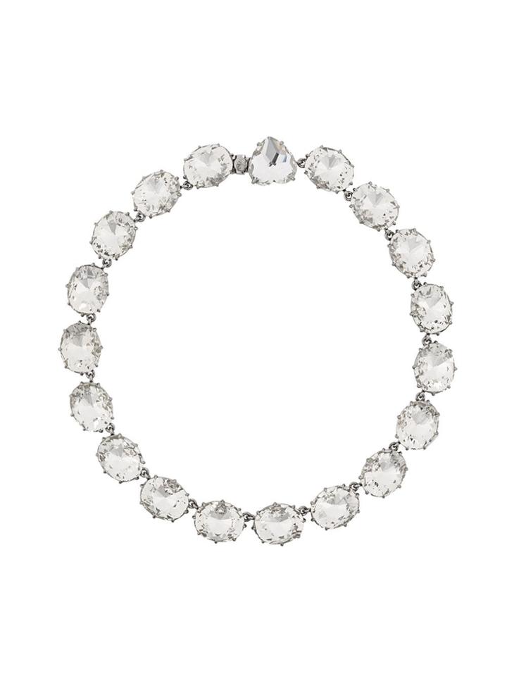 Tory Burch Crystal Necklace - Silver