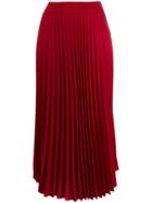 Moncler Pleated Midi Skirt - Red