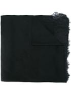 Ermanno Scervino - Lace Edges Scarf - Women - Silk/polyamide/cashmere - One Size, Women's, Black, Silk/polyamide/cashmere