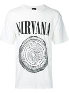 Halfman - Nirvana Print T-shirt - Men - Cotton - L, White, Cotton