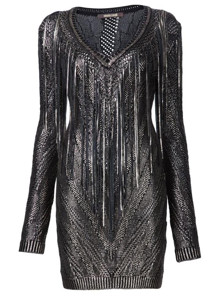 Roberto Cavalli Knitted Mini Dress