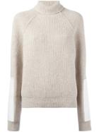 Victoria Beckham Cable Knit Jumper, Women's, Size: 1, Nude/neutrals, Cotton/polyester/wool