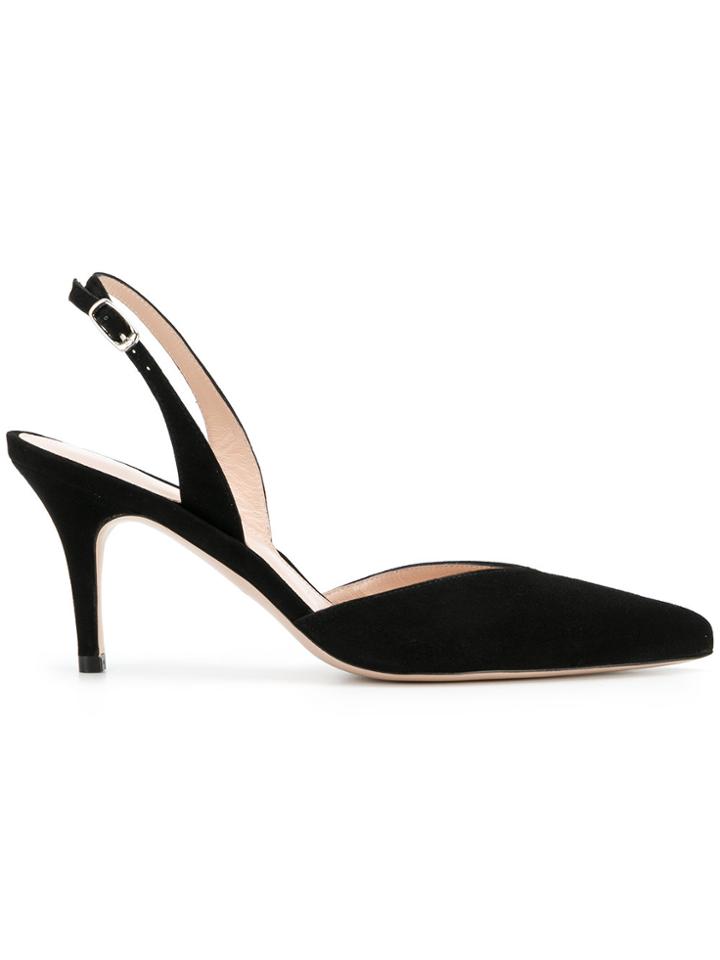 Stuart Weitzman Hill Slingback Pumps - Black