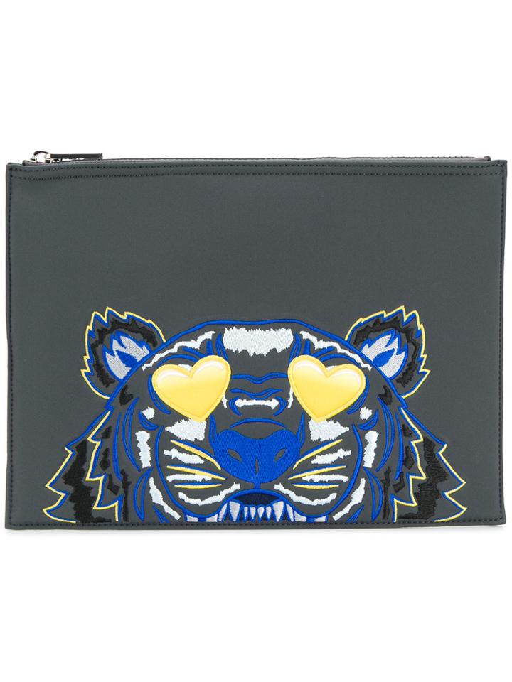 Kenzo Valentine's Day Capsule Tiger Clutch - Grey